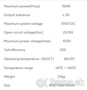 Solarny panel 2x 150w - 3