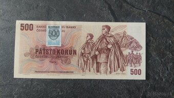 500 Kčs 1973 + SK kolok, stav N - 3