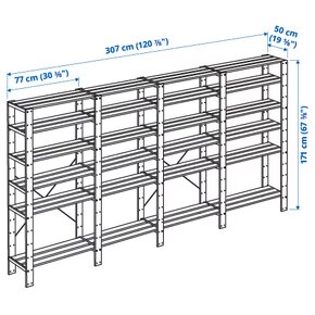 Policovy regál Ikea - 3