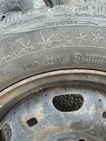 Zimné peumatiky na diskoch 165/70 r 14 4 kusy - 3