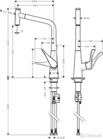 hansgrohe Metris Select 14884000 drezová - 3