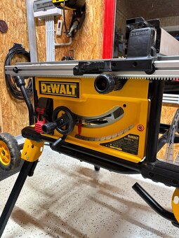 Stolová píla DeWALT DWE7492 + pojazdny stojan DeWALT DWE7491 - 3