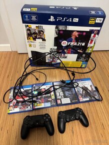 Predám PlayStation 4pro 1TB + 2 ovládače, 4 - 3