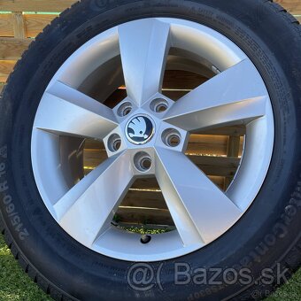 16" Hliníkové disky + zimne pneu orig. SKODA Karoq - 3