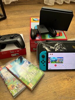 Nintendo Switch Oled + Nintento Controller + Hry - 3