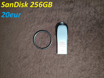 USB kľúč SanDisk 256GB, Micro SD karta Samsung 128GB, Obaly - 3