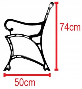 Nohy pre záhradnú lavicu, stoličku, stôl - 3