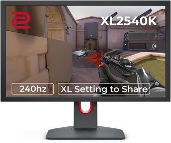 PREDÁM LACNO 240hz 2 ročný 24,5" Zowie by BenQ XL2540K - 3