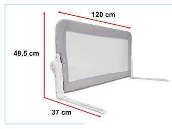 Bezpečnostná zábrana na posteľ 120 cm viac farieb - 3