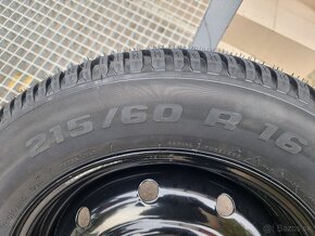 Predám zimné kolesá 4ks 215/60 R16 - 6.5J 5x100 - 3