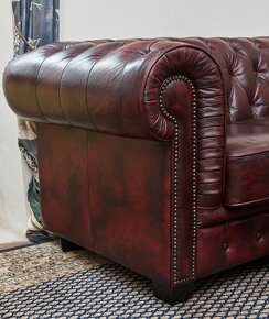 Pohovka Chesterfield top kůže - 3