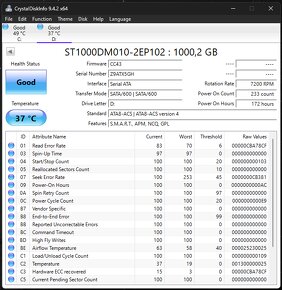 1TB Seagate BarraCuda 7200RPM málo používaný (172 hod.) - 3