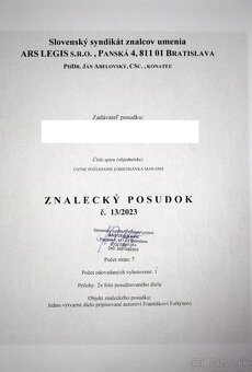 Obraz F.Foltýn so znaleckým posudkom - 3