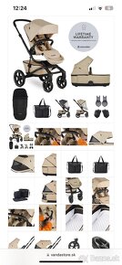 EASYWALKER SET XXL kočík kombinovaný Jimmey Sand Taupe s pří - 3