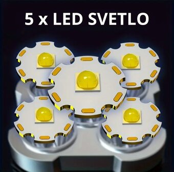 Prenosná LED baterka, 4 režimy - 3