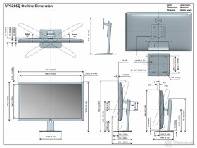 32" 4K Dell grafický monitor UP3216Q 4K PremierColor - 3