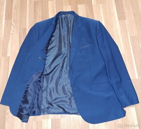 Pánsky modrý oblek veľkosť 60 - 3