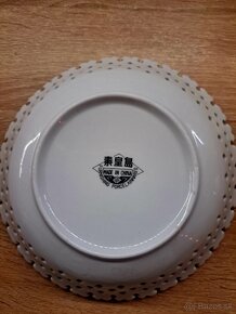 Pekný,porcelánový retro, čínsky tanierik - 3