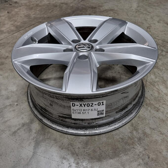 Hliníkové Volkswagen disky 5x112 R17 6.5J ET38 - 3