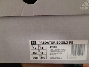 Kopačky Adidas predator lisovky - 46,5 ako nove - 3