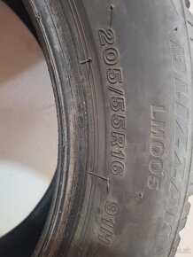 Zimné pneumatiky  - Bridgestone 205/55 R16 BLIZZAK LM005 91 - 3