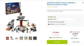 LEGO-Vesmírna základňa a rampa pre raketu, NOVÉ, NEROZBALENÉ - 3