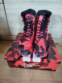 Nove Boots RED HELL Edition Double red veľkosť 43 - 3