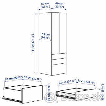 IKEA Skrine s nadstavcami + prebalovací pult - 3