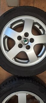 Škoda elektróny disky 5x100 pneu 185/60 R14 - 3