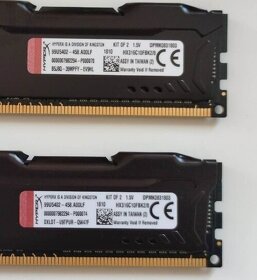 Predám RAM DDR3 - 4Gb (kit 2x2Gb) Fury Hyper X - 3