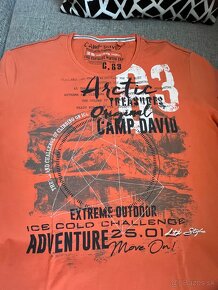 Tričko oranžové Camp David, 3XL - 3