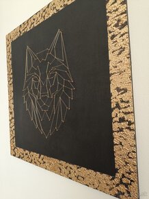 String Art obraz Wolf - 3