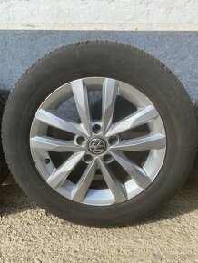 Predám originál disky Volkswagen 5x112 r16 + gumy 205/60 r16 - 3