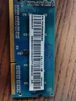 Predám 2GB DDR3 RAMAxel SODimm 2GB do notebooku - 3