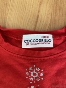 Coccodrillo červené šaty “vianočne”, velkost 80 - 3