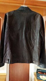 Pánsky brúsený koženy kabát,veľ.M - 3
