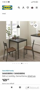 IKEA stôl + 2 stoličky - 3