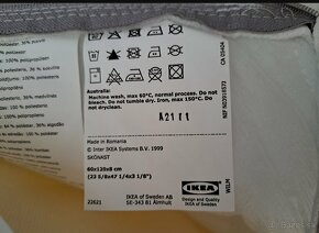 IKEA matrac, chránič, 2ks plachty, obliečky na detskú postie - 3