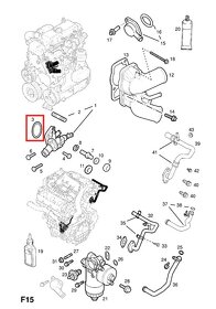 Tesnenie termostatu Opel, Saab - 3