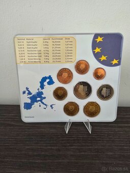 BU sady eurominci, euro mince 1 cent- 2€ nie PROOF - 3