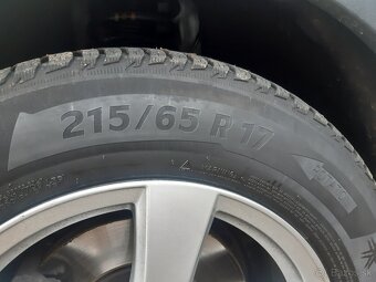 Zimné gumy 215/65r17 +elektrony 5x112r17 - 3