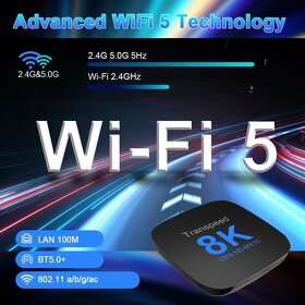 Android 13 8K ULTRA HD TV Box TRANSPEED MX 4/32GB - 3