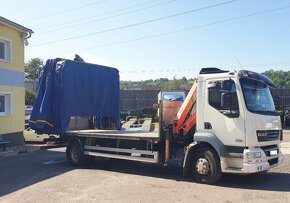 15t DAF valník 6.5m+HR Palfinger plachta shrnovačka bez - 3