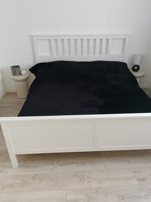 IKEA HEMNES Rám postele , biela morená,  180x200 - 3