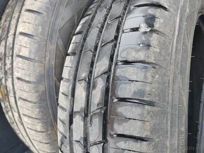 Plechové disky 5x100r14 + letné pneu 165/70r14 r.v. 2023 - 3