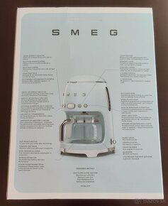 Originálny SMEG kávovar na prekvapkávanú kávu (červený) - 3