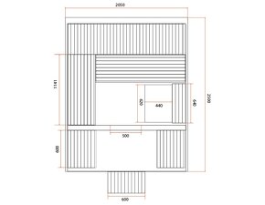 Luxusná sauna z Cédru 4-6 miestna - 3