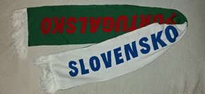 pamätný futbalový šál Slovensko - Portugalsko - 3