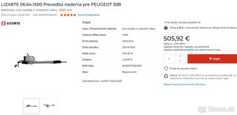 LIZARTE 06.64.1500 Prevodka riadenia pre PEUGEOT 308 - 3