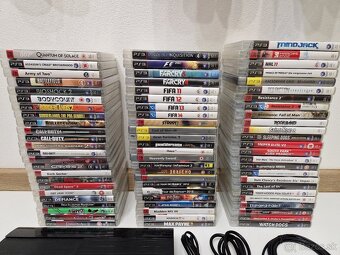 PS3 Super Slim 500GB + 4 ovládače a 77 hier (mega zbierka) - 3